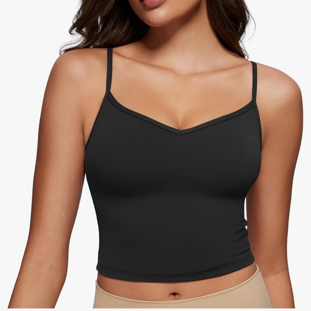 CRZ YOGA Black Strappy Top